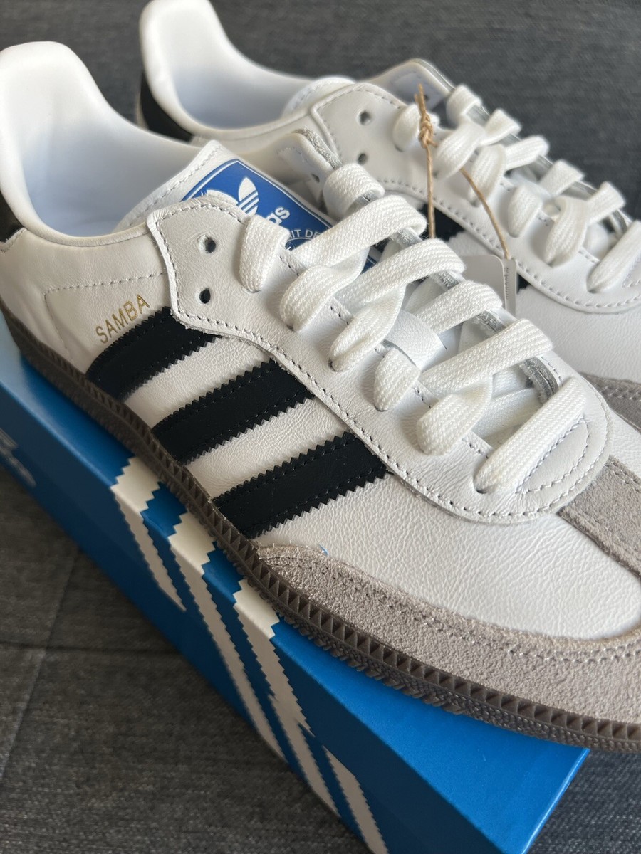 2023 Adidas Samba OG White Black Gum Women US 7.5/Men 6.5 Sneakers