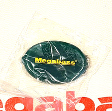 WOW! Megabass Logo Rubber Coin purse Keychain GREEN FREE SHIPPING