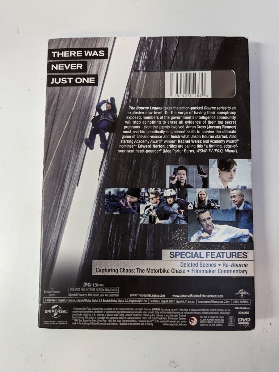 The Bourne Legacy (DVD, 2012) with Slip Cover - New & Sealed | eBay