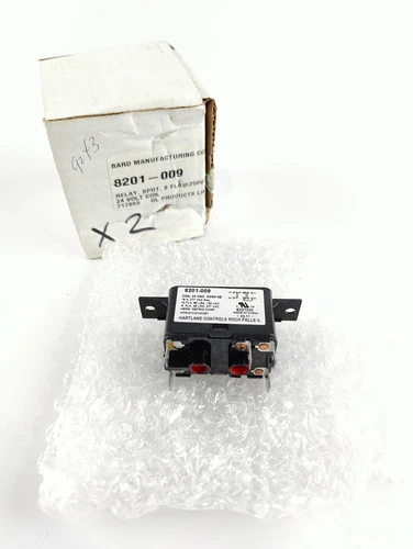 Bard HVAC 8201-009 Fan Relay 24V SPDT 8A @ 250V NEW