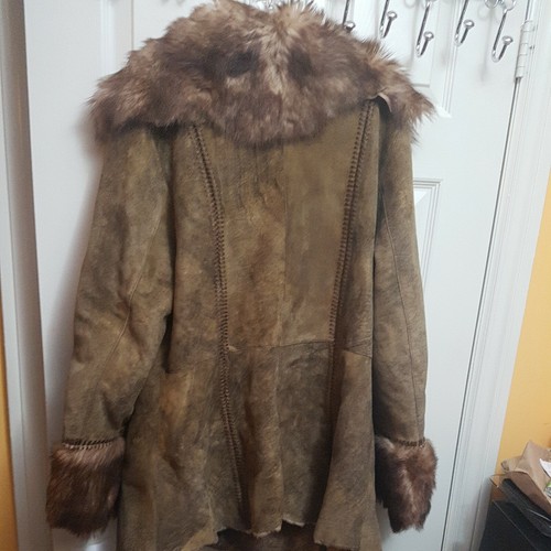 Gina Bacconi Original Shearling Coat Fur Sz. XL 23312.XL.2 Made in Italy - Picture 4 of 12