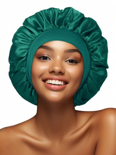 Women Satin Bonnet Long Hair Care Sleep Hat Cap Night Silk Feel Head Wrap Turban - Picture 16 of 22