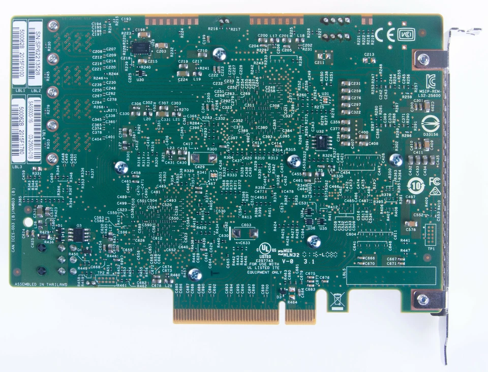 LSI 9300-16i 16 puertos 12 Gb/s SAS/SATA HBA ZFS TrueNAS modo UnRAID IT 16.00.12.00 Foto 4 de 4