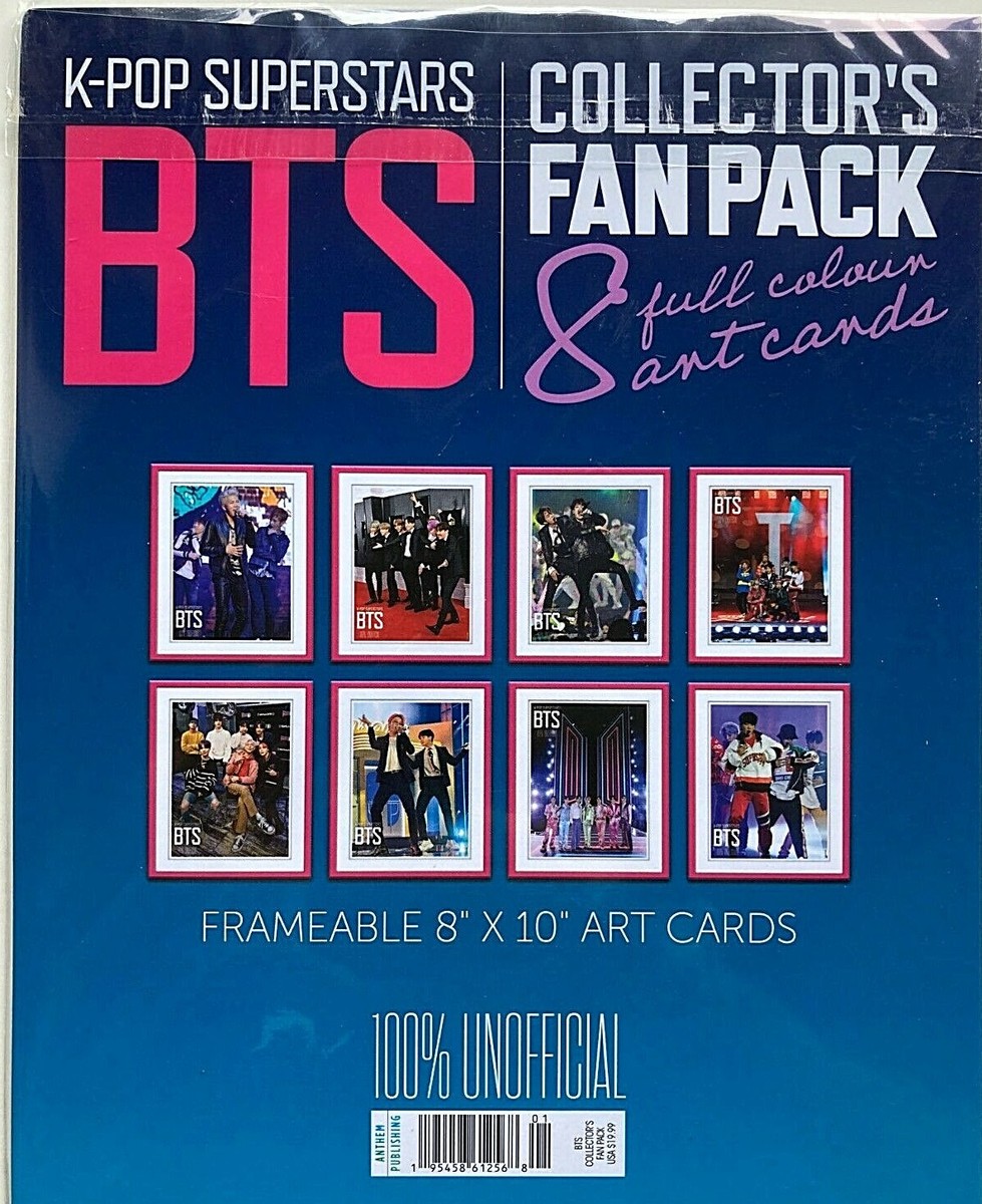 BTS K-POP Superstars COLLECTOR'S FAN PACK 8 FRAMEABLE ART CARDS 8