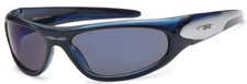 X-Loop Sport Cycling Fishing Golfing Around Sunglasses Transparent Blue Frame
