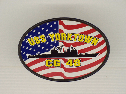 USS YORKTOWN CG 48 Hitch Cover Military USN U S Navy - Picture 2 of 4