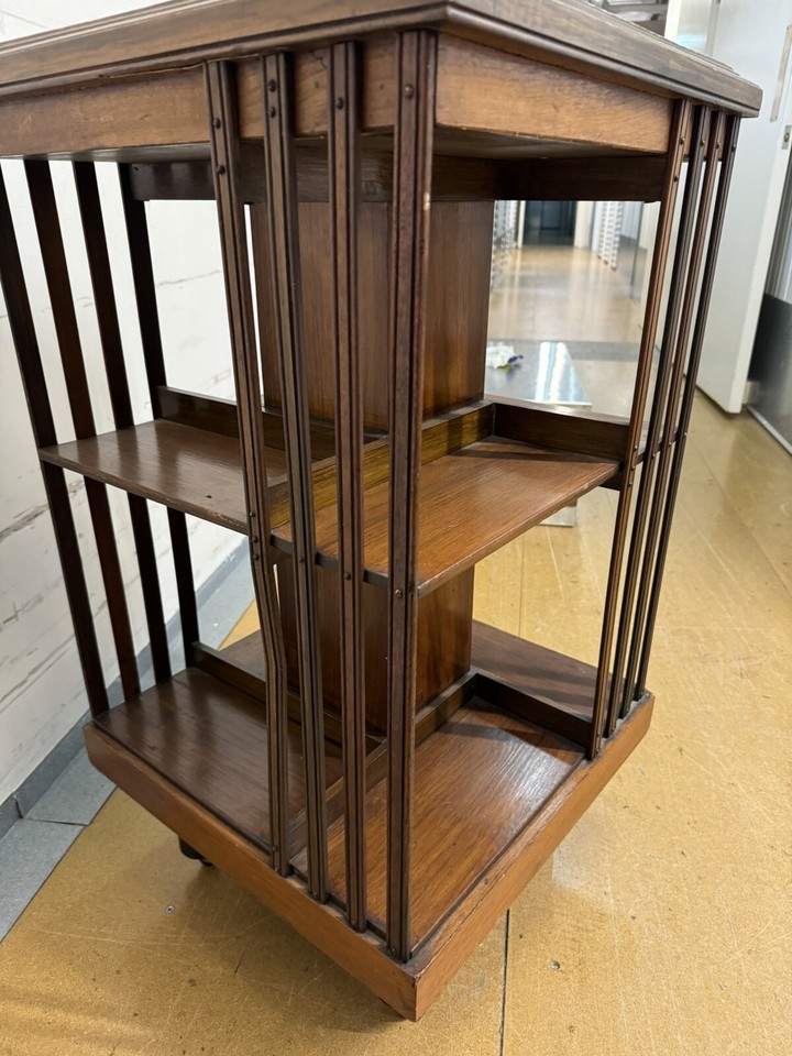 Mahogany Rotating Bookcase, Circa 1900 eBay