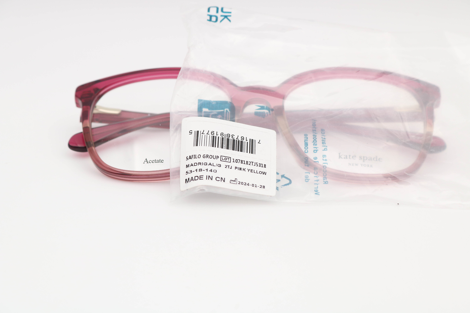 Kate Spade Madrigal/G Purple Round 2Tj Eyeglasses Frames 53-18-140