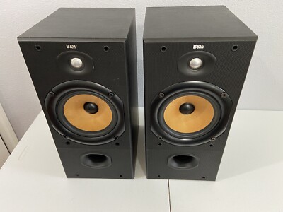 B&W Bowers & Wilkins DM602 Bookshelf Speakers | Black | Wired