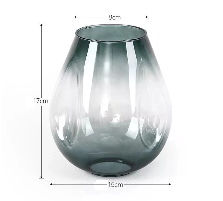 Modern Art Nordic Glass Chandelier Lamp Shade Gradient Blue Glass Lampshade - Image 3 of 3