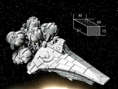 Human Flagship - Twilight Imperium | Fleetscale | Starfinder | Billion Suns 