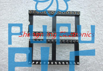 50pcs 28Pin wide DIP Round IC Sockets Adaptor Solder Type gold plated machined