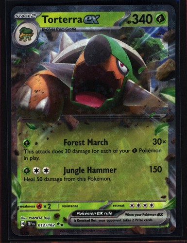 1x Pokémon TCG Torterra EX 12/162 Temporal Forces Double Rare NM 0404#247-250