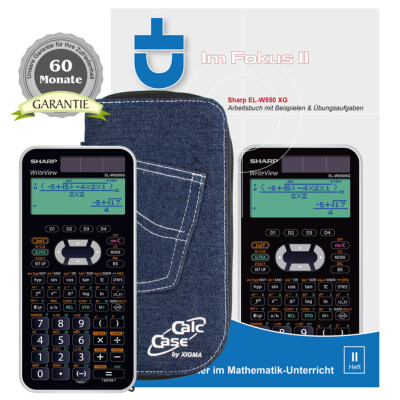 Sharp EL-W550 XG +Schutztasche +Buch + Garantie auf 60 Monate