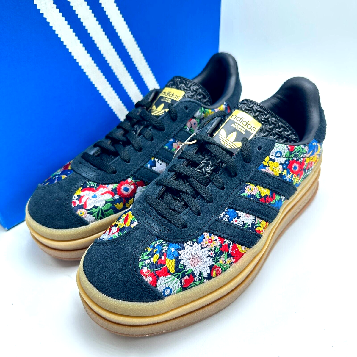 ★関税込★Adidas★ADIDAS Gazelle BOLD W★22-25cm★ Adidas Gazelle Bold W Liberty London Floral Embroidery