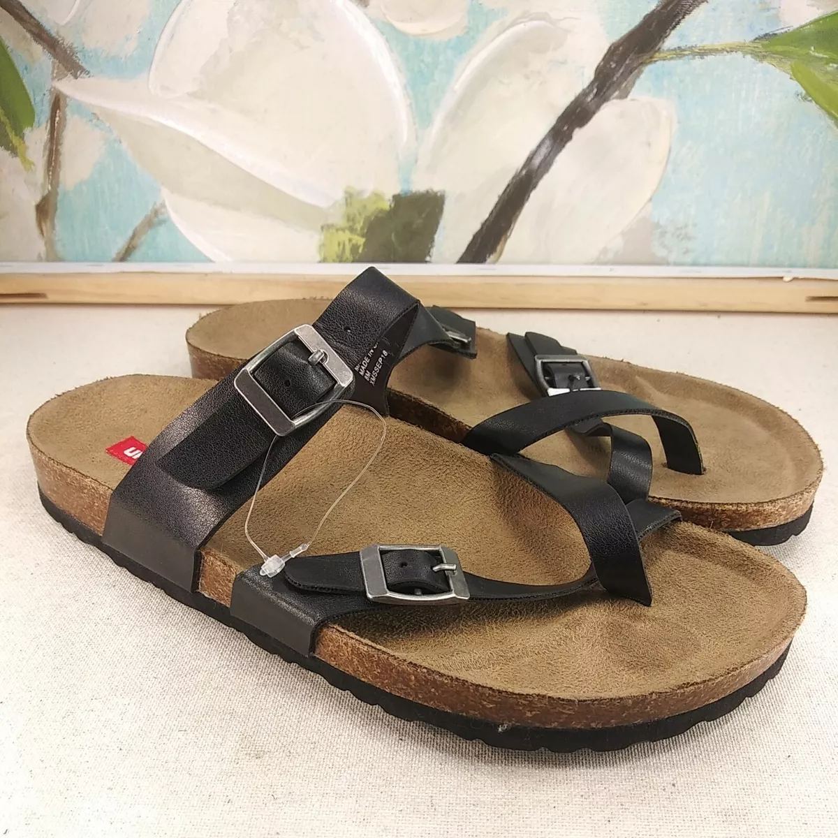UnionBay Women s Shoes Sandals Footbeds Black Size 8 SKU 08635 eBay