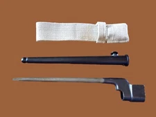BRITISH WWII No 4 MKII ENFIELD SPIKE BAYONET SCABBARD & FROG