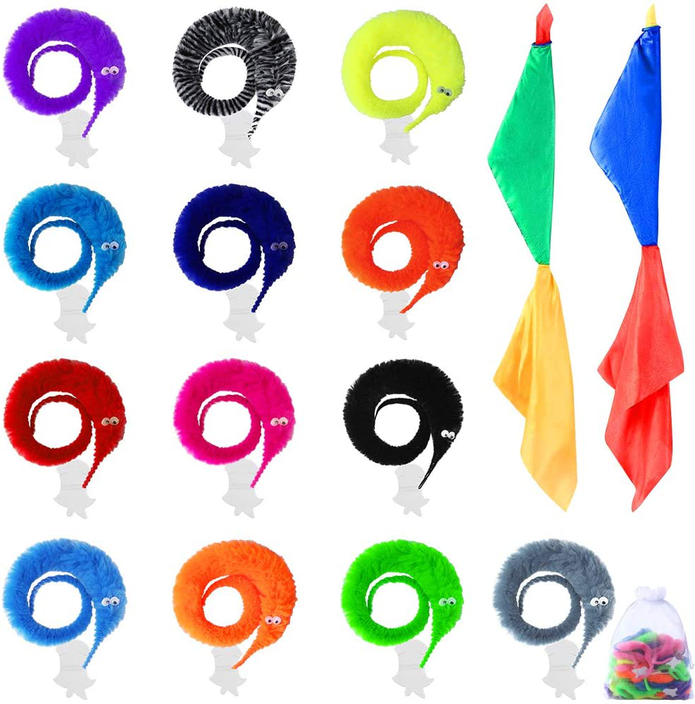 magic worm with string