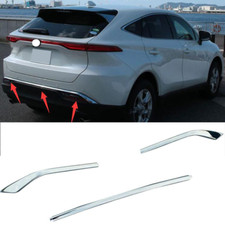 For Toyota Venza 2021-2024 Chrome Rear Bumper Lower Chin Protector Cover Trim 3x