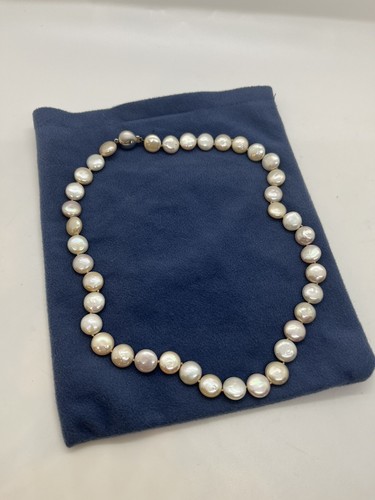 Strand Fresh Water Cultured Real Pearls 18kGold 11 mm Appraisal Certificate $995 - Picture 2 of 9