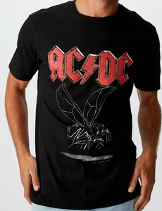 ac dc fly on the wall tour t shirt