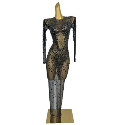 Sexy Full Diamond Ball Room Dress Women Party Birthday Elegant Dress Dresses  | eBay