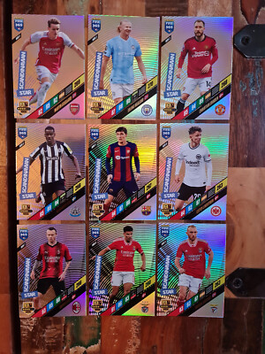 Panini fifa 365 2024 adrenalyn xl Scandinavian star set of 9 cards