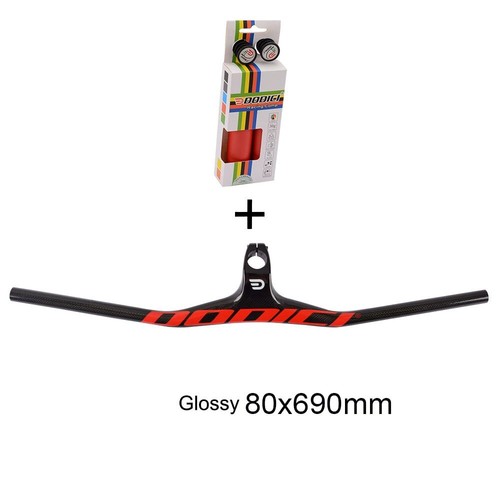Carbon MTB Bicycle Integrated Handlebar -17° Mountain Bike Flat Bar 690-800mm - Picture 23 of 38