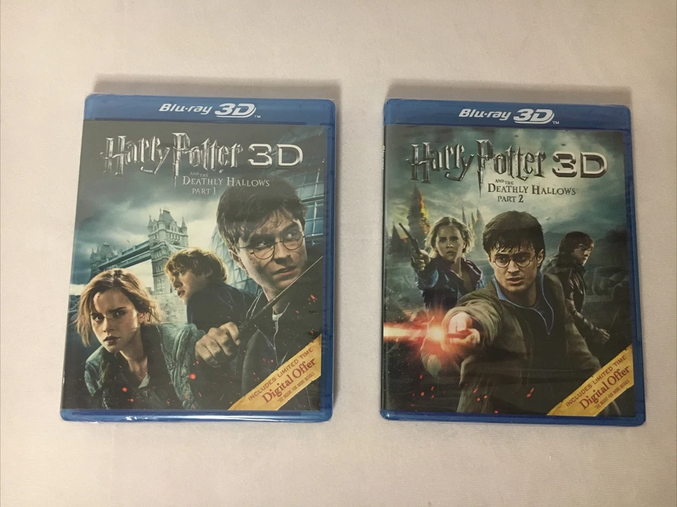 New HARRY POTTER and the DEATHLY HALLOWS Part 1 & 2 3D Blu-Ray Set PROMOTIONAL - Image 2 of 4