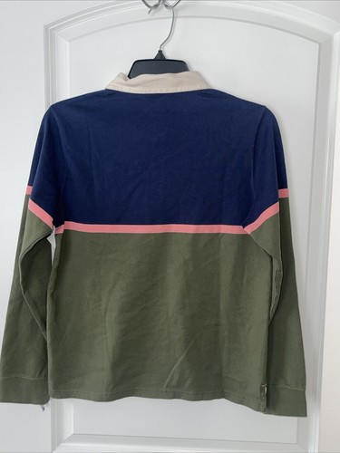 New boys Vineyard Vines Long Sleeve Organic Cotton Rugby Polo Shirt Size L - Picture 6 of 6