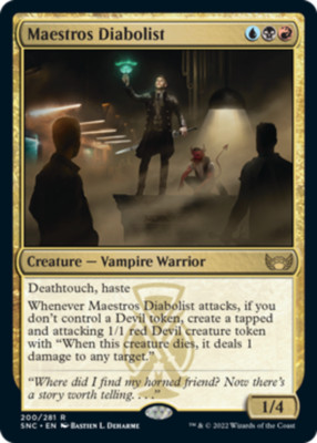 Maestros Diabolist - Foil x1 - Streets of New Capenna - NM-Mint, English - Stree