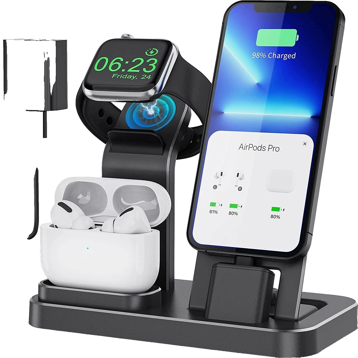 Apple Lightning Black Cell Phone Chargers & Holders