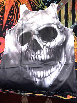 Skull Tank Top - - Fits M | eBay