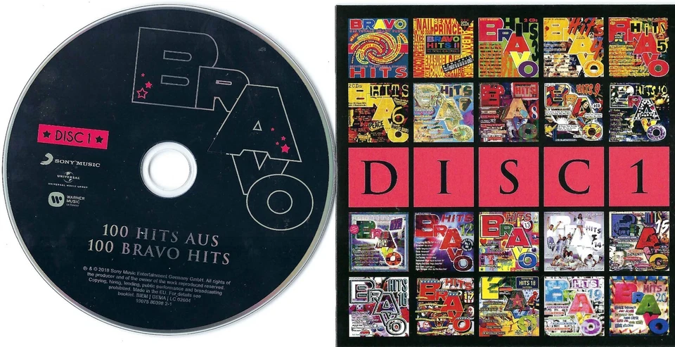 BRAVO 100 HITS - Das Beste! - 100 Hits aus 100 BRAVO HITS (2018) - 5 CDs - - Bild 2 von 4