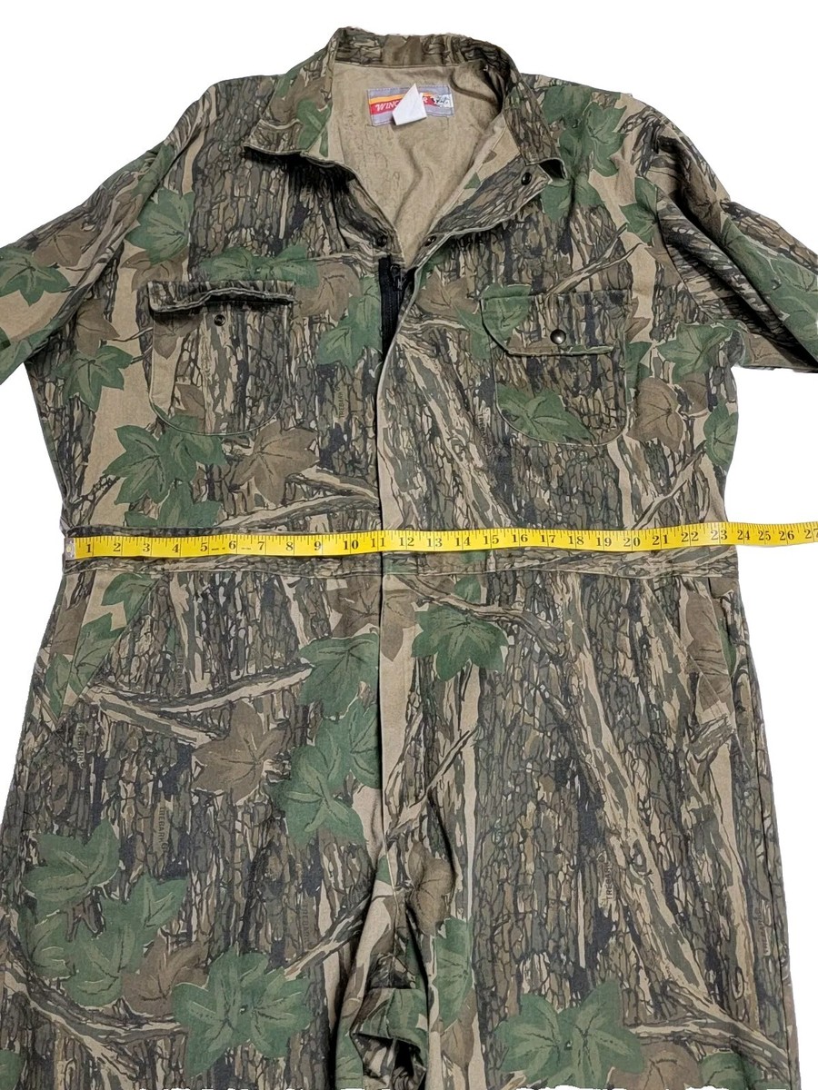Vintage Winchester Trebark Camo Coverall Bibs Men's XXL