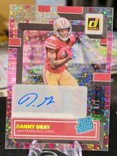 2022 Panini Clearly Donruss Football Danny Gray Cosmic Rated RC #1/6 49ers🔥