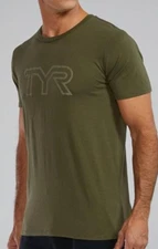 NEW TYR Ultrasoft Lightweight Short Sleeve Big Logo Tech Tee Size 3XL