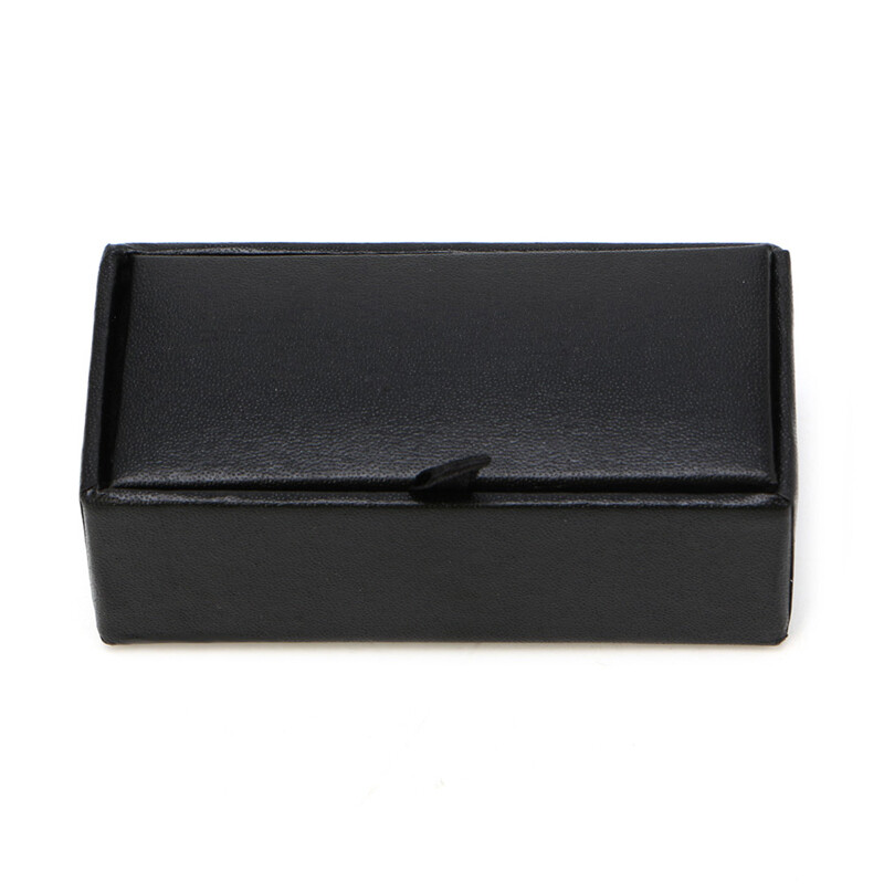Faux Leather Travel Cufflinks Rings Storage Box for Case for Cufflink  Luxury Dis - Main Image