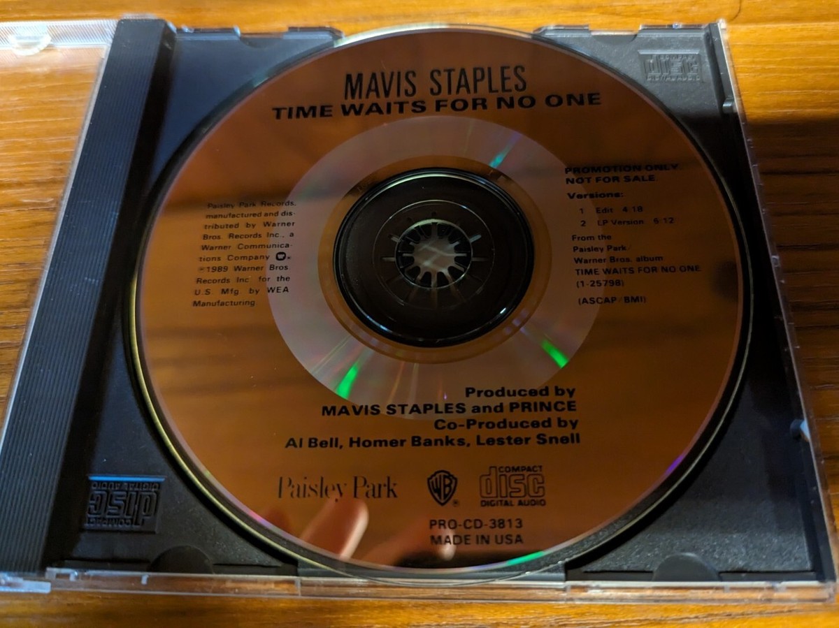 Rare Promo CD MAVIS STAPLES Time Waits For No One 1989 Paisley