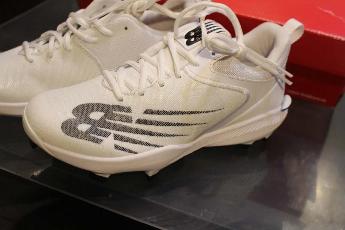 New Balance White FuelCell Molded Cleats Men s Baseball Shoes PL4040W6 size 6