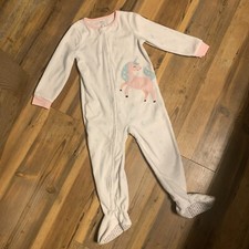 Carter  s 3T Footie Pajamas NWOT Unicorn White Moons