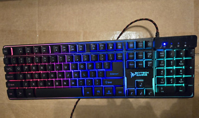 SkyTech Gaming Keyboard K-1000 Rainbow Backlight and M-1000 Mouse