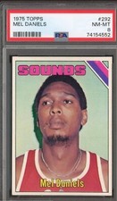 1975 Topps #292 Mel Daniels Memphis Sounds PSA 8 NM-MT HOF