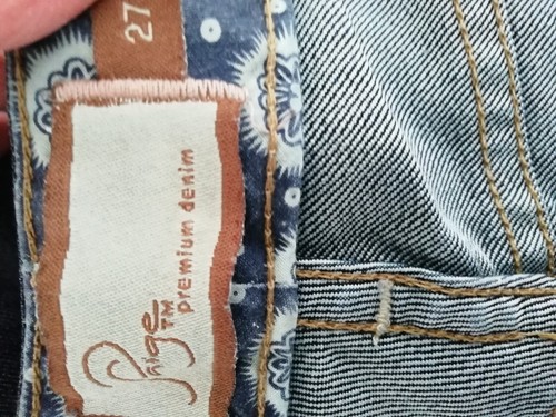 Jeans Paige 27 blu donna tasche elasticizzate rialzo glen vita alta bootcut - Foto 7 di 9