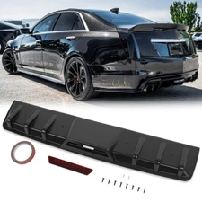 For Cadillac CTS ATS CT4 CT5 Rear Bumper Lip Diffuser Shark Fin Splitter Spoiler