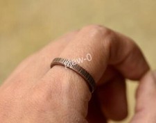 Copper ring, Textured Copper band ring, Pure Copper Men's Women Jewelry HL16