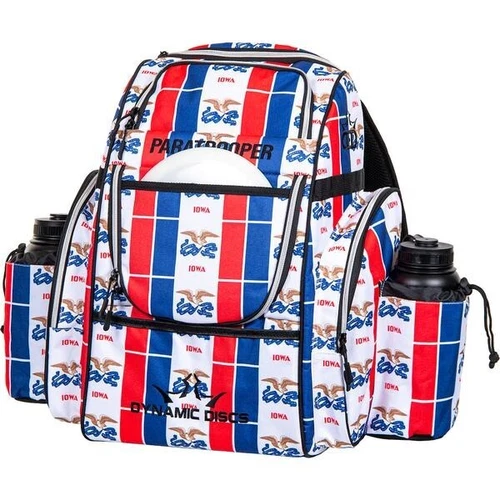 Paratrooper Backpack State Flag Iowa Dynamic Discs New Prime Disc Golf Bag