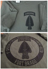 Delta Force Airborne (1st SFOD-D) Fort Bragg Silk-Screened T-Shirt XL Military 