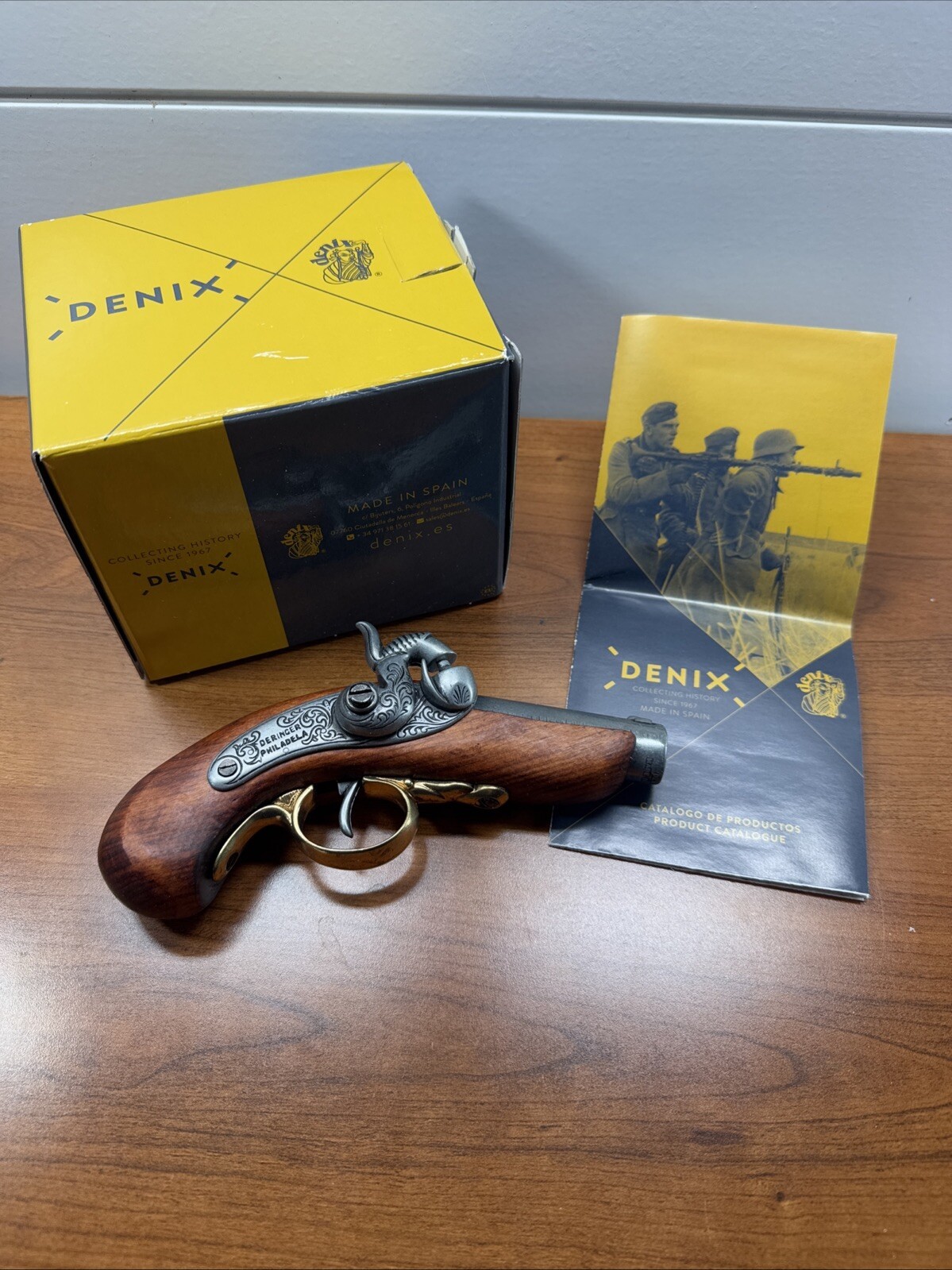 1862 Baby Philadelphia Derringer Civil War Lincoln Assassination Denix Replica