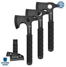 Throwing Axe Set 3 Pack 10.2 Inch Full Tang Hatchet Stainless Steel TPR Handle